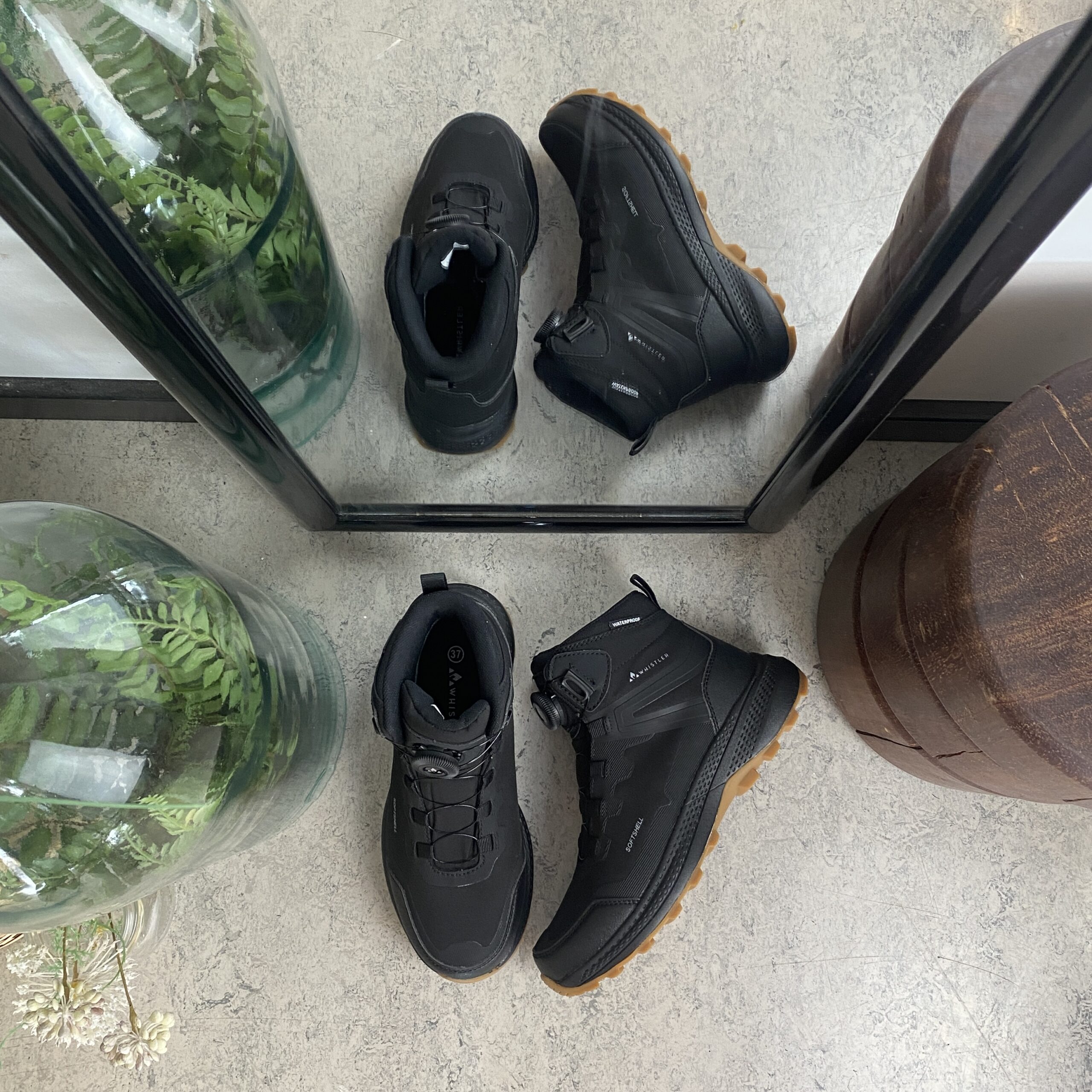 Whistler vattentät softshell vandringskänga med BOA-stängning i svart