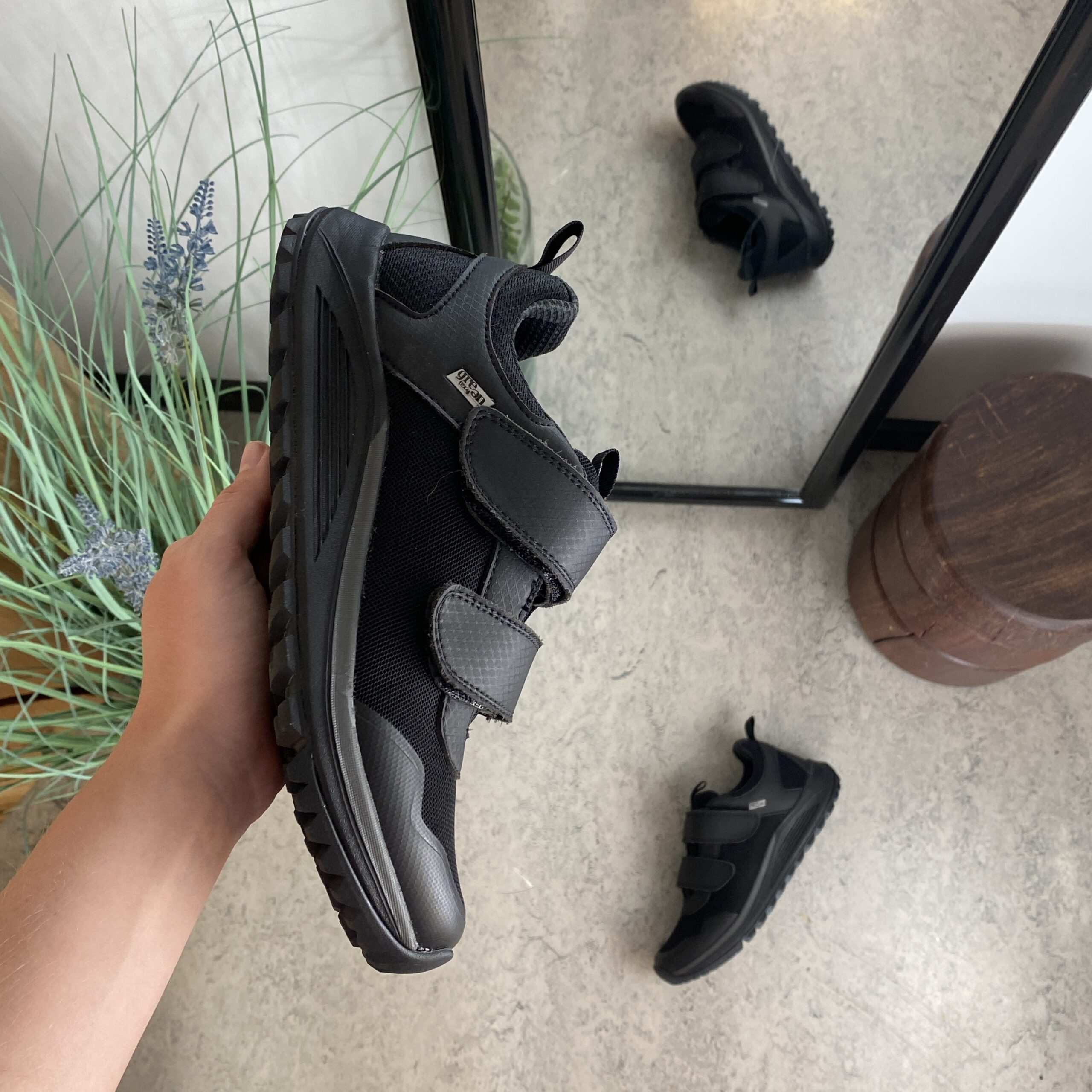 Green Comfort skor med kardborreband