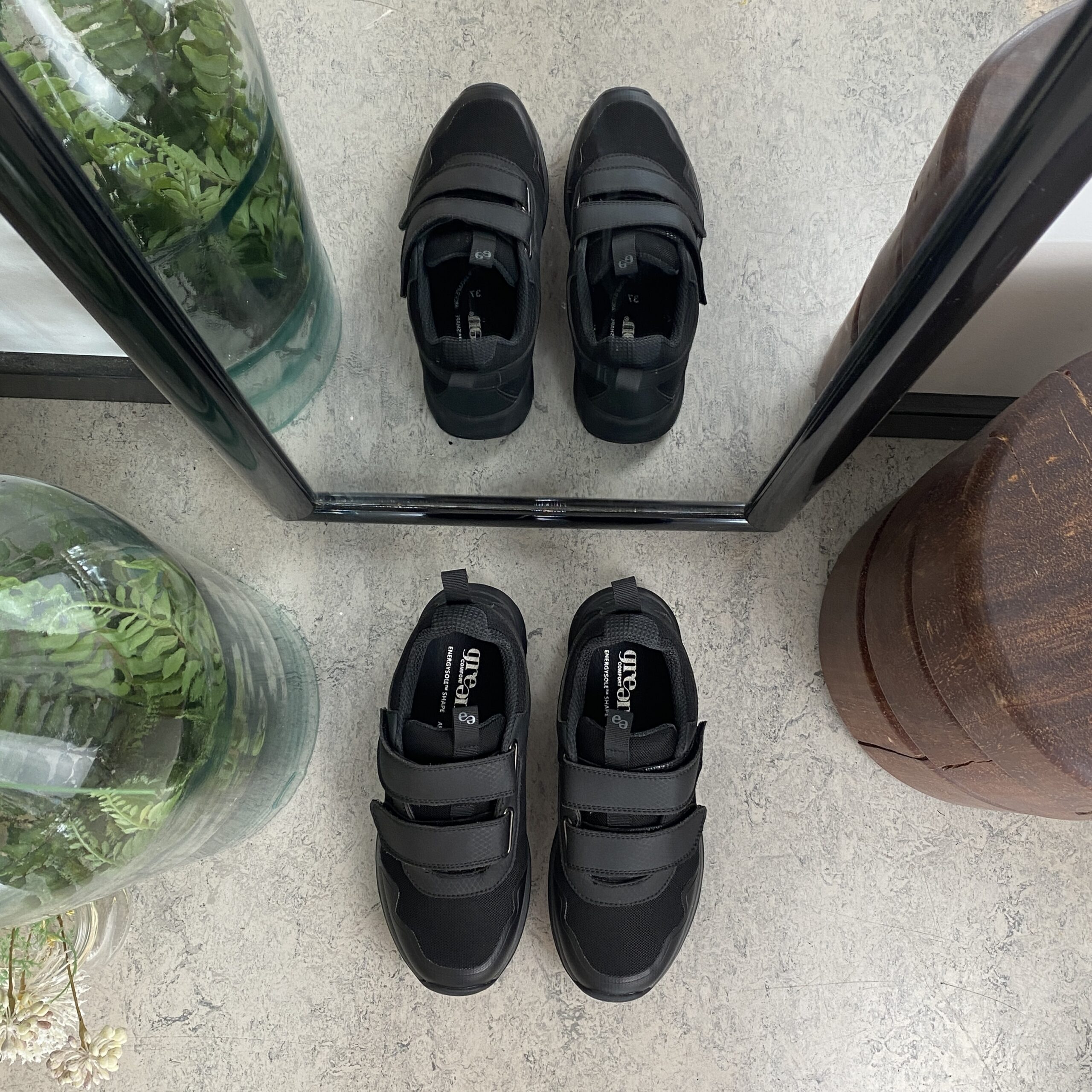 Green Comfort skor med kardborreband