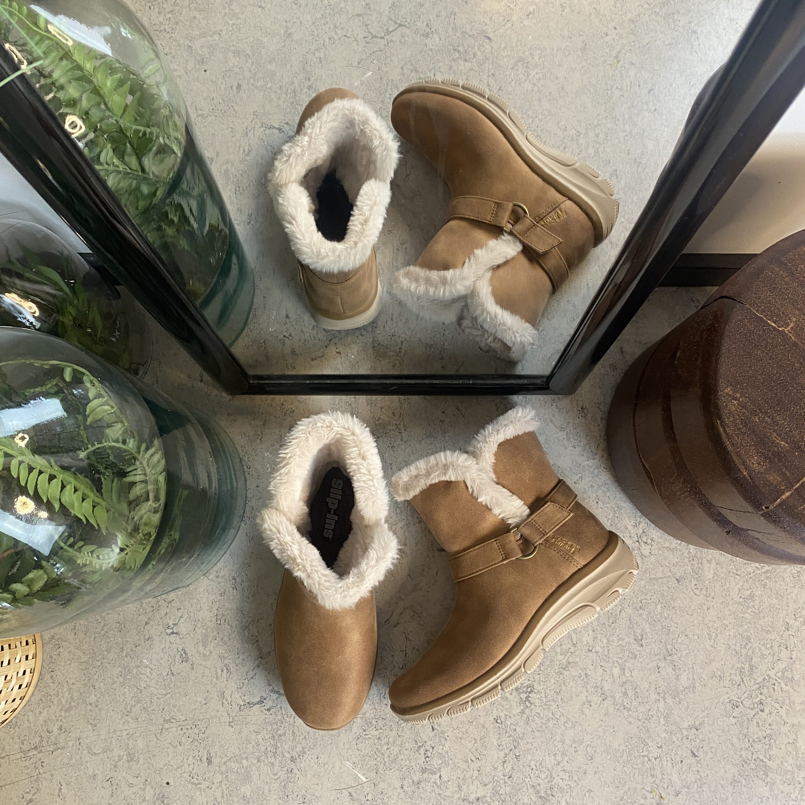 Skechers slip-ins vinterstövel med hålfotsstöd