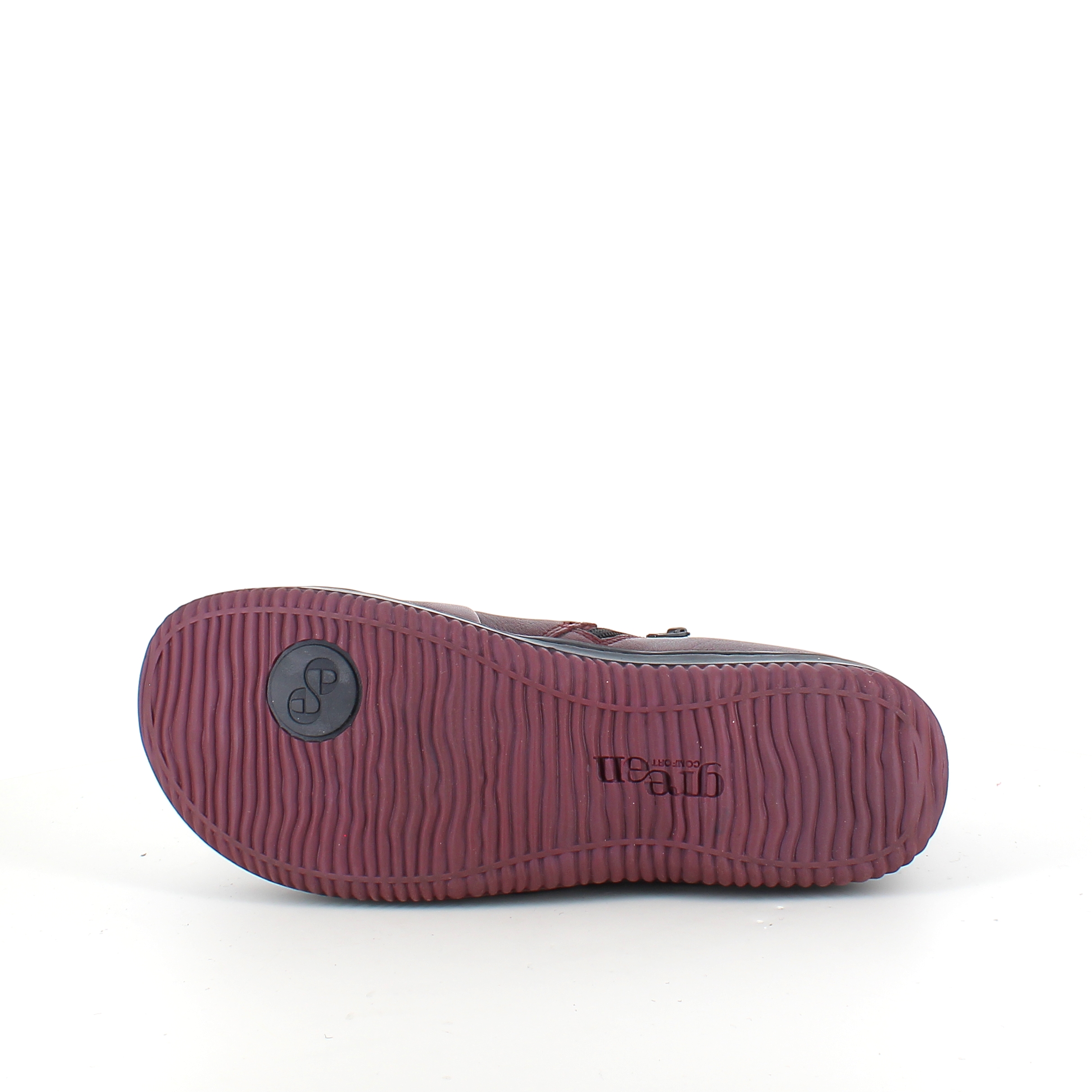 Kort stövel i bordeauxskinn från Green Comfort