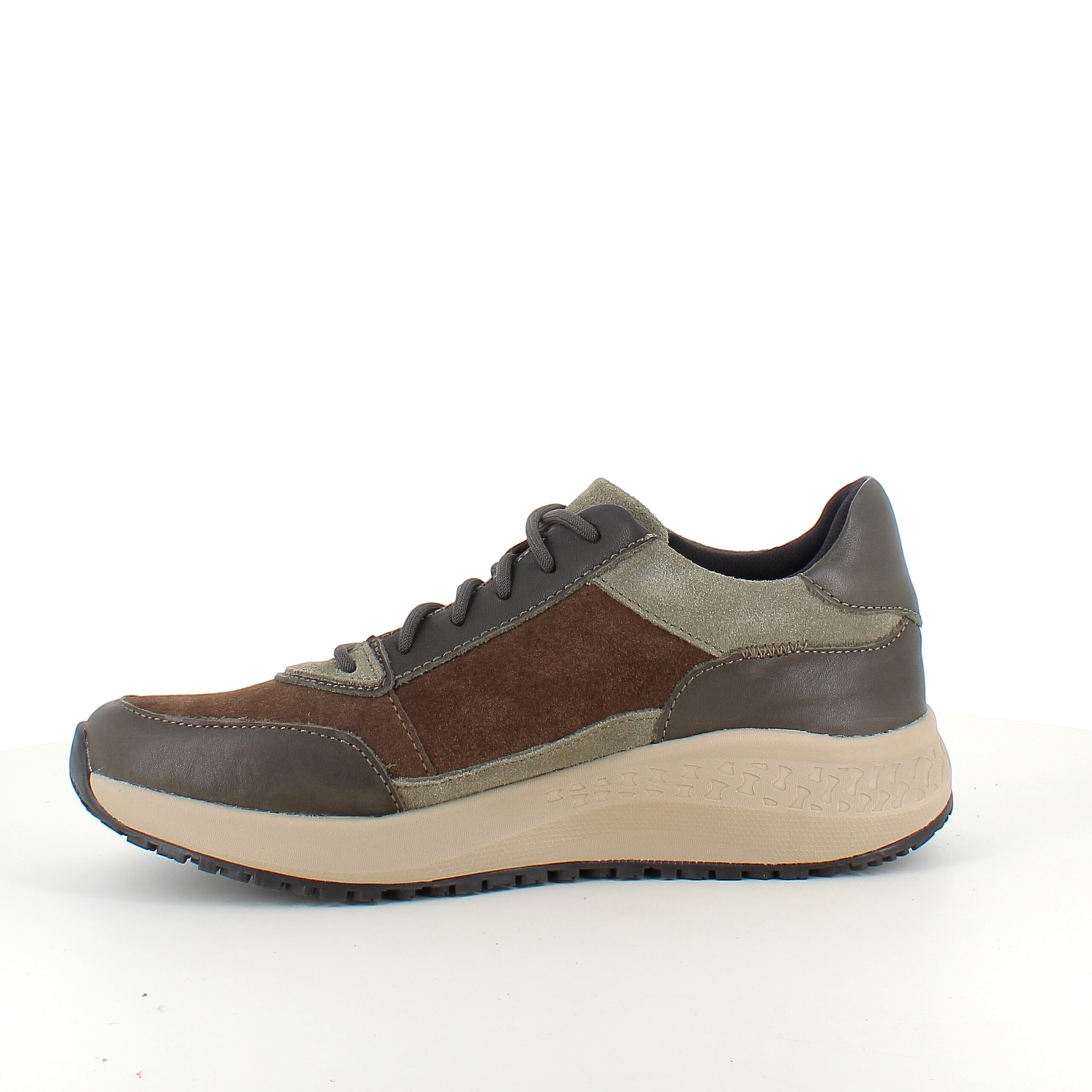 Olivgrön Green Comfort skor med dubbel stängning