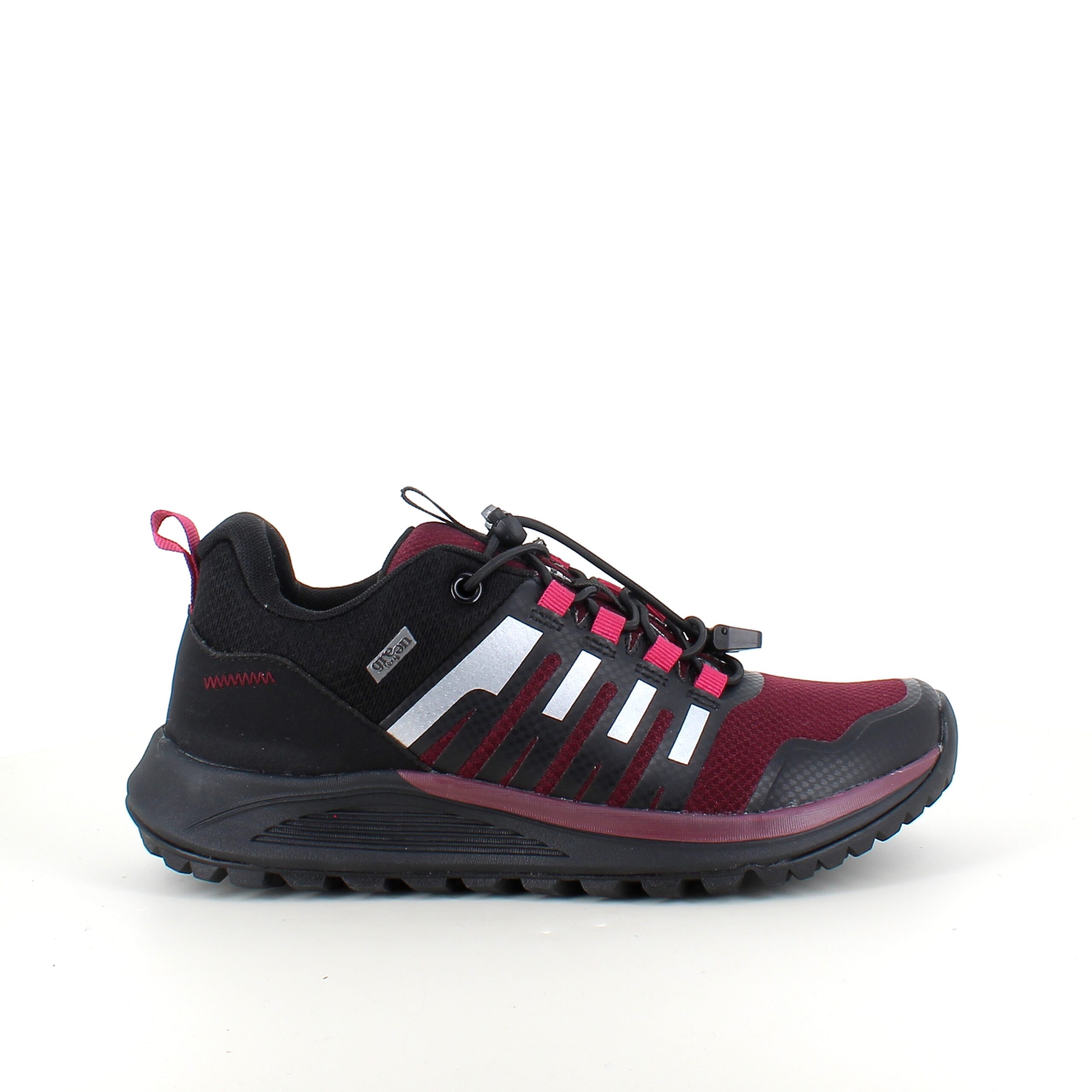 Vattentät damvandringssko i vinröd från Green Comfort