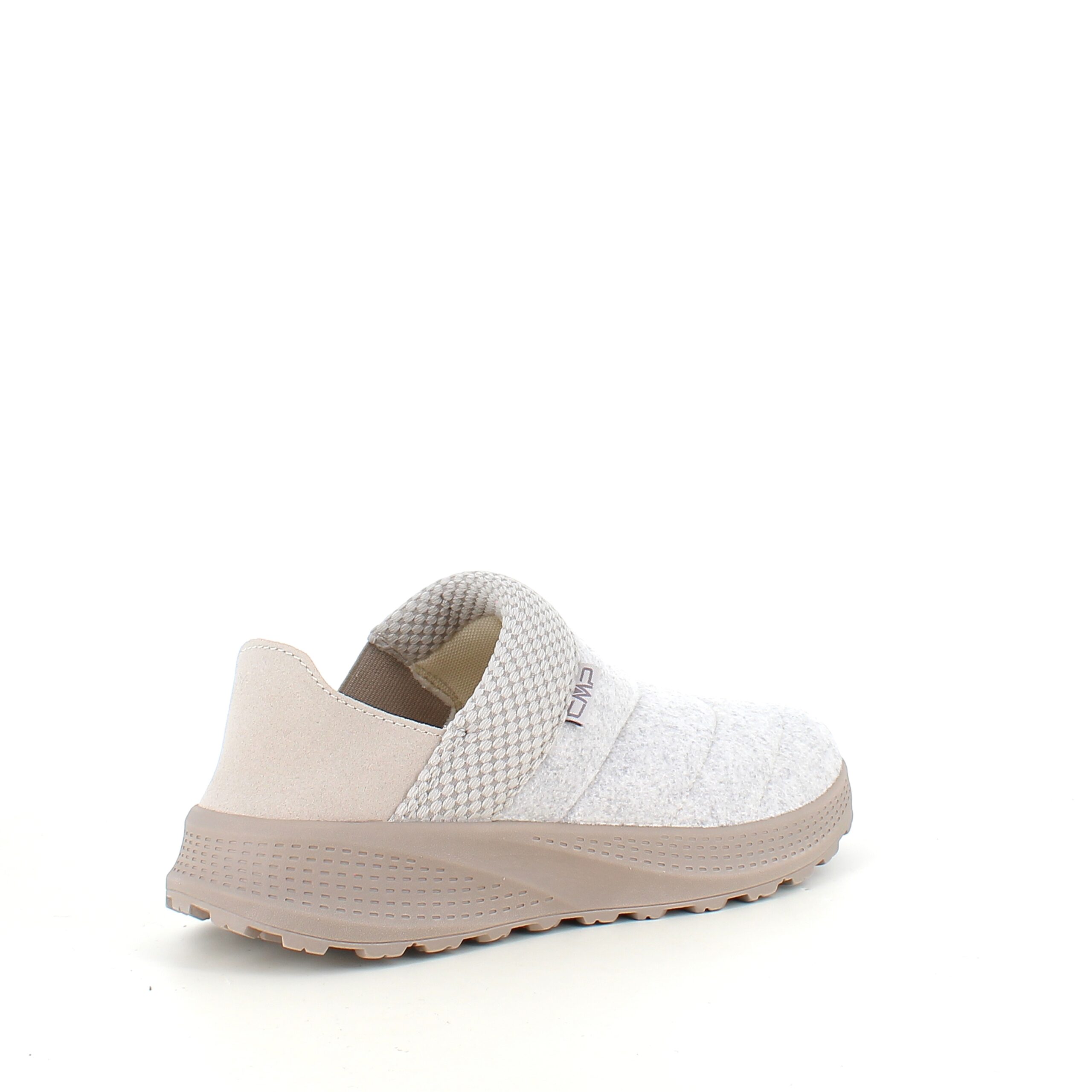 Bekväm toffel i grå filt från CMP